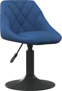 vidaXL Obrotowe krzesła stołowe, 2 szt., niebieskie, aksamitne 2