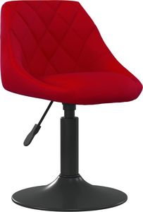 vidaXL Obrotowe krzesła stołowe, 2 szt., winna czerwień, aksamitne 2
