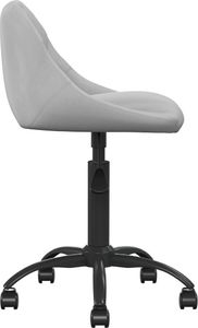 vidaXL Krzesło stołowe, jasnoszare, obite aksamitem 3