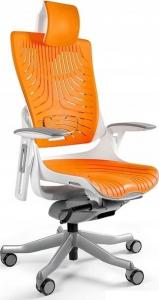 Krzesło biurowe Unique Wau 2 Biało-pomarańczowe 1