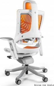 Krzesło biurowe Unique Wau 2 Biało-pomarańczowe 2