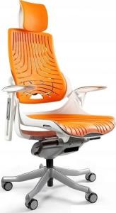 Krzesło biurowe Unique Wau Biało-pomarańczowe 1