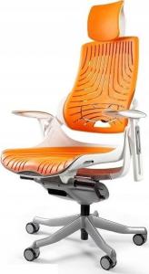 Krzesło biurowe Unique Wau Biało-pomarańczowe 3