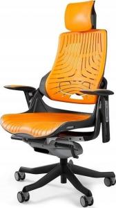 Krzesło biurowe Unique Wau Czarno-pomarańczowe 3