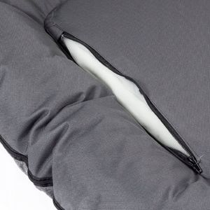 Boutiquezoo Legowisko ponton dla psa XXL materac 120x90 R6 Szary Len 5