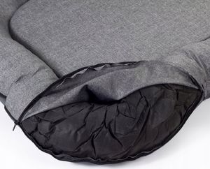 Boutiquezoo Legowisko ponton dla psa XXL materac 120x90 R6 Szary Len 6