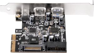 Kontroler SilverStone PCIe 2.0 x2 - 2x USB 3.0 + 1x USB-C 3.2 Gen 2 (SST-ECU05) 9