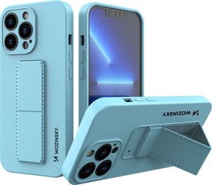 Wozinsky Wozinsky Kickstand Case elastyczne silikonowe etui z podstawką iPhone 13 niebieski 1