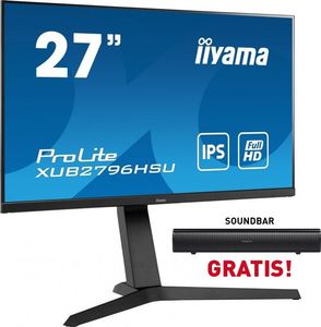 Monitor iiyama Monitor 27 cali XUB2796HSU-B1 + Soundbar Creative 1