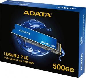 Dysk SSD ADATA Legend 750 500GB M.2 2280 PCI-E x4 Gen3 NVMe (ALEG-750-500GCS) 7