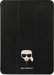 Etui na tablet Karl Lagerfeld Karl Lagerfeld KLFC12OKHK iPad 12.9" Pro 2021 Book Cover czarny/black Saffiano Karl Head 1