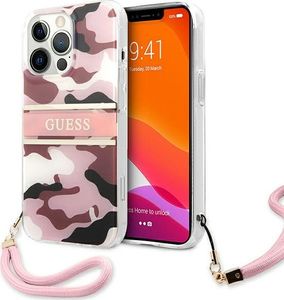 Guess Guess GUHCP13LKCABPI iPhone 13 Pro / 13 6,1" różowy/pink hardcase Camo Strap Collection 1