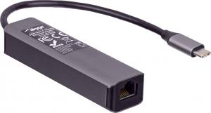 HUB USB Akyga 1x RJ-45  + 3x USB-A 3.0 (AK-AD-66) 2