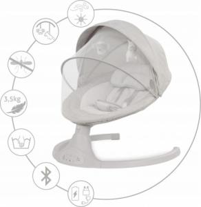 Kidwell Bujaczek leżaczek elektryczny 2w1 Luxi Beige (BUELLUX01A2) 8