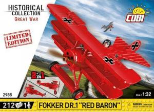 Cobi Historical Collection Great War Fokker Dr.1 Red Baron (2986) 1