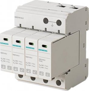 Siemens Ogranicznik przepięć B+C Typ 1 + Typ 2 4P 12,5kA układ 3+1 TN-S 5SD7414-2 1
