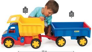 Wader GIGANT TRUCK WYWROTKA Z PRZYCZEPĄ (65100) 5