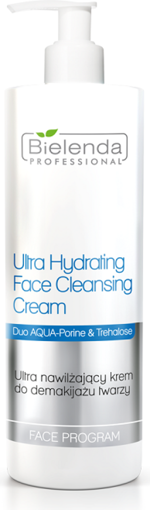Bielenda Professional Ultra Hydrating Face Cleansing Cream Ultranawilżający krem do demakijażu twarzy 500ml 1