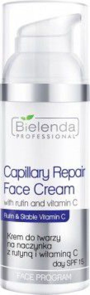 Bielenda Professional Capillary Repair Face Cream With Rutin And Vitamin C Krem do twarzy na naczynka SPF15 50ml 1