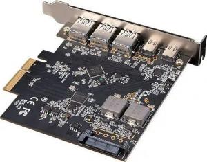 Kontroler Akasa PCIe 2.0 x4 - 3x USB 3.2 Gen 2 + 2x USB-C 3.2 Gen 2 (AK-PCCU3-09) 3