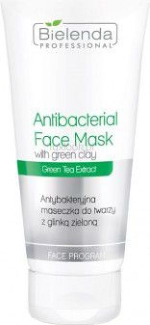 Bielenda Professional Antibacterial Face Mask With Green Clay Antybakteryjna maseczka do twarzy z glinką zieloną 150g 1