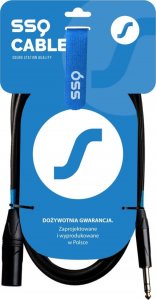 Kabel SSQ Jack 6.3mm - XLR 10m czarny (SS-1462) 2