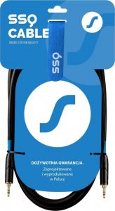 Kabel SSQ Jack 3.5mm - Jack 3.5mm 2m czarny (SS-1425) 2
