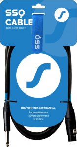 Kabel SSQ Jack 6.3mm - XLR 1m czarny (SS-1436) 2