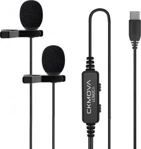 Mikrofon CKMOVA LCM2CD Podwójny krawatowy USB C 1