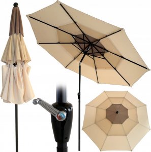 Carruzzo L43D PARASOL OGRODOWY REGULOWANY ROMA 3M 16