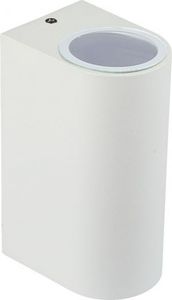 Kinkiet V-TAC Oprawa ewelacyjna VT-7652 SLEEK GU10 WALL FITTING(ALUMINUM) ROUND-WHITE BODY,2 WAY IP44 7542 1