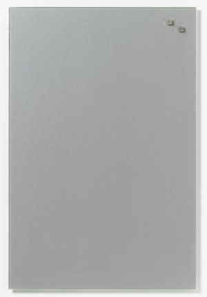 NAGA Szklana tablica magnetyczna srebrna 40x60 cm (10503) 1