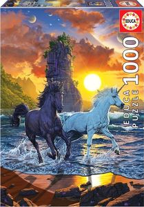 Educa Puzzle 1000 Jednorożce na plaży, Vincent Hie G3 1