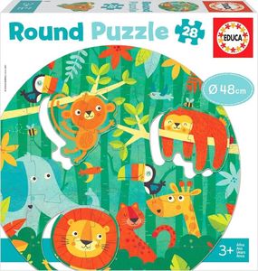 Educa Puzzle 28 Dżungla (okrągłe) G3 1