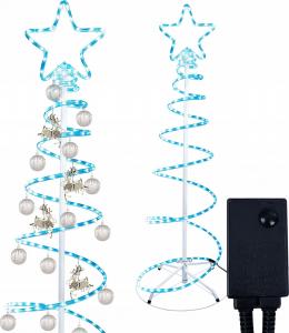 Dekoracja świąteczna E25F2 CHOINKA LED WĄŻ ŚWIETLNY 8TR BLUE 1