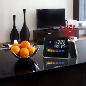 Stacja pogodowa R18 MINI STACJA POGODY + ZEGAR PROJEKTOR 9