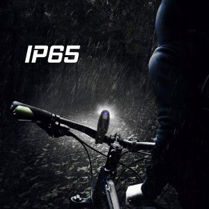 Odporna na wodę lampka świetlna do roweru na przód T6 2200mAh + Uchwyt 3