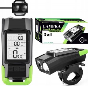 L8L LAMPKA LICZNIK ROWEROWY KLAKSON 3W1 11