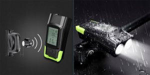 L8L LAMPKA LICZNIK ROWEROWY KLAKSON 3W1 6