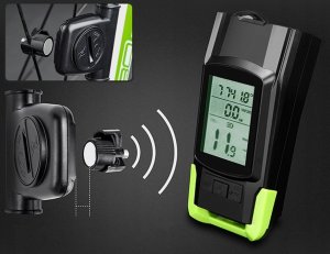 L8L LAMPKA LICZNIK ROWEROWY KLAKSON 3W1 8