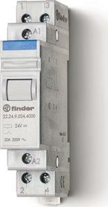 Finder Przekaźnik modułowy mocy 2NC 20A 24V AC Finder, Finder, F22-24-8-024-4000. 1