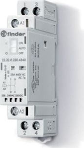 Finder Stycznik modułowy 2R 25A 24VAC/DC 22.32.0.024.4440, Finder, F22-32-0-024-4440. 1
