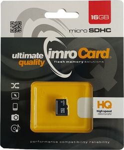 Karta Imro MicroSDHC 16 GB Class 4  (4/16GB) 1