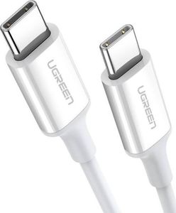 Kabel USB Ugreen USB-C - USB-C 0.5 m Biały (UGR1118WHT) 1
