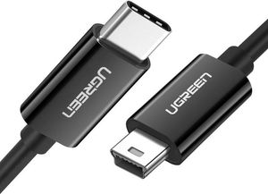 Kabel USB Ugreen USB-C - miniUSB 1 m Czarny (UGR1134BLK) 1
