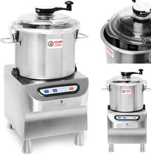 Royal Catering Kuter wilk gastronomiczny do siekania mielenia krojenia mięsa warzyw 12 l 1500/2200 obr./min 1500 W Kuter wilk gastronomiczny do siekania mielenia krojenia mięsa warzyw 12 l 1500/2200 obr./min 1500 W 1
