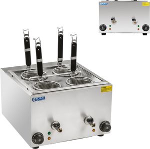 Royal Catering Makaroniarka warnik do gotowania makaronu i pierogów 2 komory z kranikami Makaroniarka warnik do gotowania makaronu i pierogów 2 komory z kranikami 2