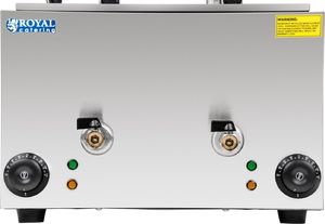 Royal Catering Makaroniarka warnik do gotowania makaronu i pierogów 2 komory z kranikami Makaroniarka warnik do gotowania makaronu i pierogów 2 komory z kranikami 5