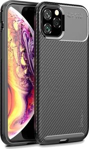 Etui IPHONE 11 PRO MAX Pancerne Shockproof Carbon Fiber czarne 1