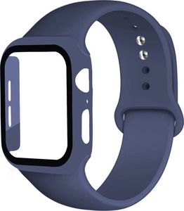 Opaska do APPLE WATCH 42MM z Osłoną na Ekran granatowa 1